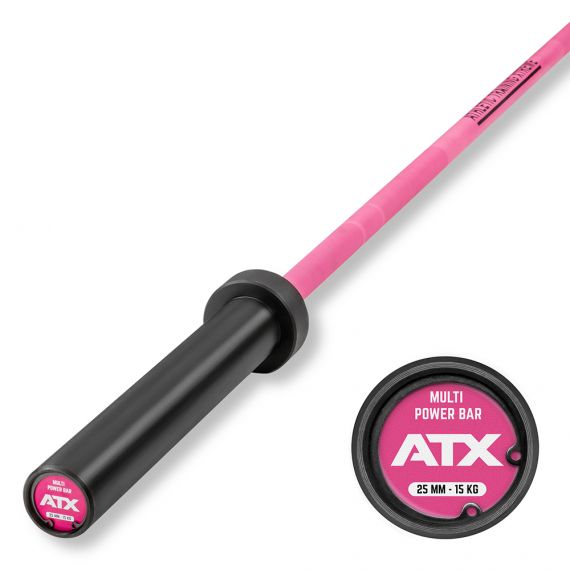 ATX® CERAKOTE WOMEN'S BAR 15 KG - LANGHANTELSTANGE IN PRISON PINK