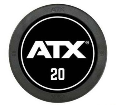 Weißes ATX Logo auf schwarzen Hintergrund